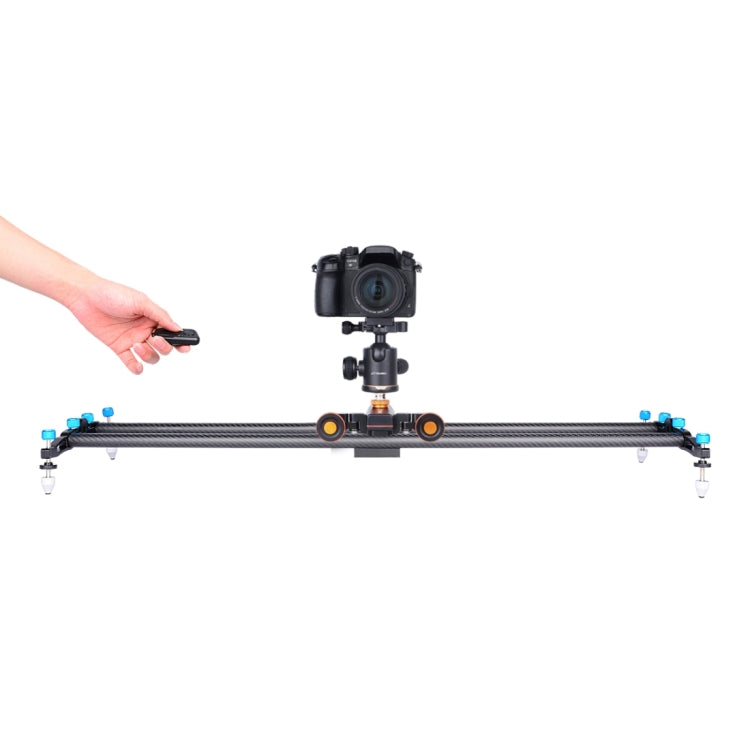 YELANGU L4X Camera Wheel Dolly II Control deslizante de pista eléctrica Polea de video de 3 ruedas Rolling Dolly Car con control remoto para cámaras DSLR / Home DV, GoPro, teléfonos inteligentes, carga: 3 kg, L4X Dolly Car Black