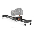 YELANGU L4X-BE YLG1817A Riel deslizante de empalme de aleación de aluminio de 60 cm + carro rodante con polea de vídeo de 3 ruedas para cámaras SLR/cámaras de vídeo, L4X-BE 60cm Rail Track + Dolly Car