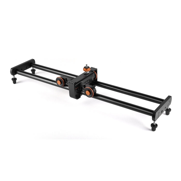 YELANGU L4X-BE YLG1817A Riel deslizante de empalme de aleación de aluminio de 60 cm + carro rodante con polea de vídeo de 3 ruedas para cámaras SLR/cámaras de vídeo, L4X-BE 60cm Rail Track + Dolly Car