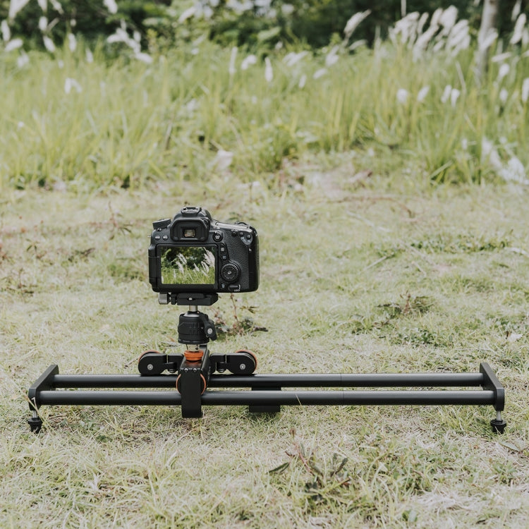 YELANGU L4X-BE YLG1817A Riel deslizante de empalme de aleación de aluminio de 60 cm + carro rodante con polea de vídeo de 3 ruedas para cámaras SLR/cámaras de vídeo, L4X-BE 60cm Rail Track + Dolly Car