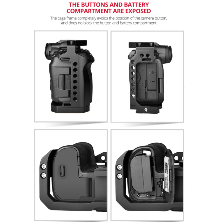 YELANGU C22-A YLG0334B-A Estabilizador de jaula para cámara de vídeo para Canon EOS R5/R6/R, YLG0334B-A