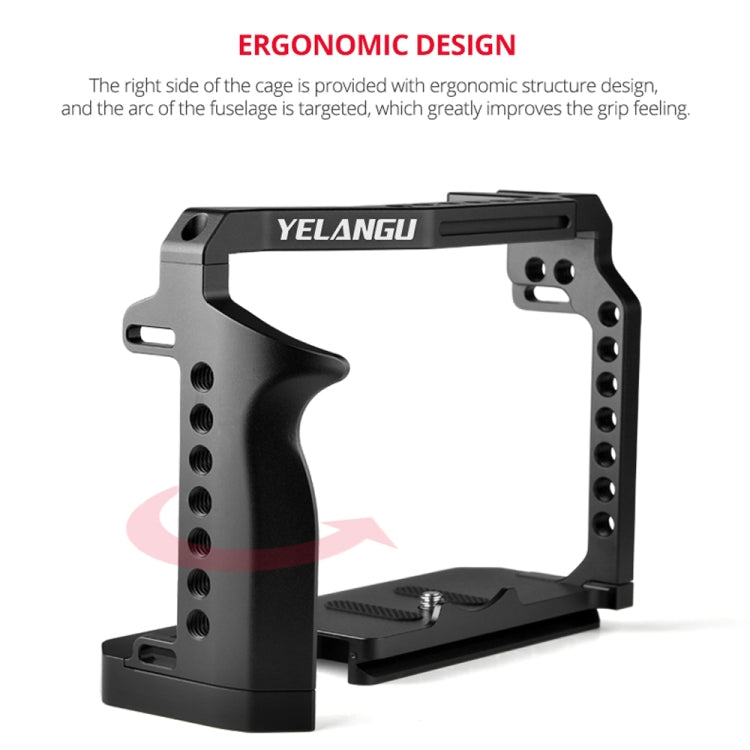 YELANGU C22-A YLG0334B-A Estabilizador de jaula para cámara de vídeo para Canon EOS R5/R6/R, YLG0334B-A