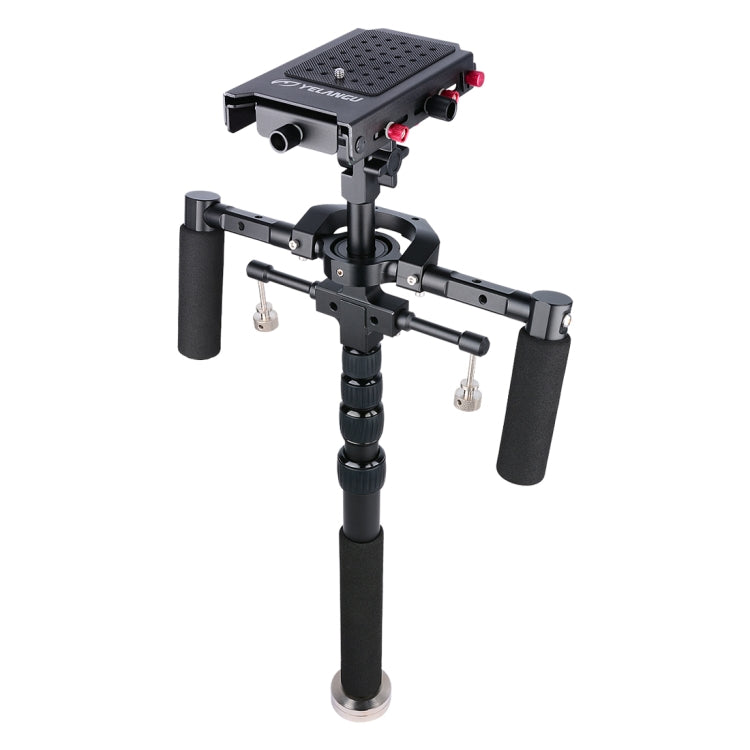 YELANGU S300 Equipo multifuncional 4 en 1 + Equipo de hombro de mano doble + Monopié + Estabilizador para cámaras / cámaras SLR, Rango de altura: 63 cm-170 cm, YELANGU S300