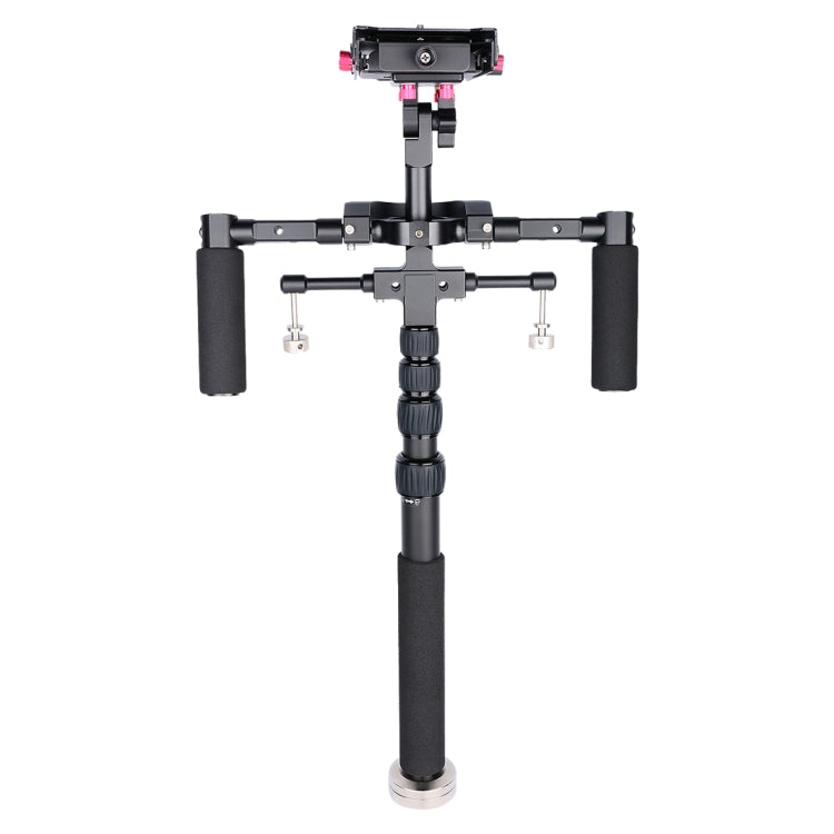 YELANGU S300 Equipo multifuncional 4 en 1 + Equipo de hombro de mano doble + Monopié + Estabilizador para cámaras / cámaras SLR, Rango de altura: 63 cm-170 cm, YELANGU S300