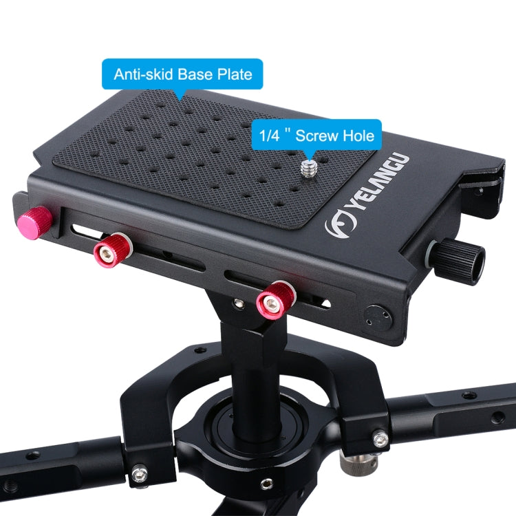 YELANGU S300 Equipo multifuncional 4 en 1 + Equipo de hombro de mano doble + Monopié + Estabilizador para cámaras / cámaras SLR, Rango de altura: 63 cm-170 cm, YELANGU S300