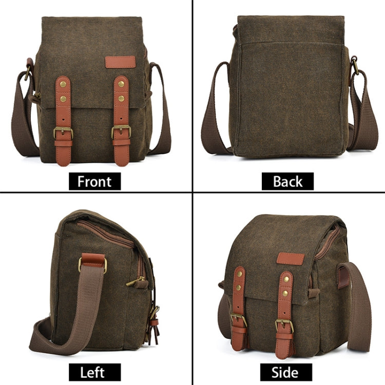 CADEN N1 Simple Retro Multifuncional Lona Impermeable Cámara Digital Fotografía Bolsa, N1 Simple Coffee, N1 Simple Beige White