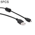 5 PCS 1.5m Mini 8 Pin USB a USB 2.0 Cable de carga de datos para Nikon D5100 / D610, Mini 8 Pin USB
