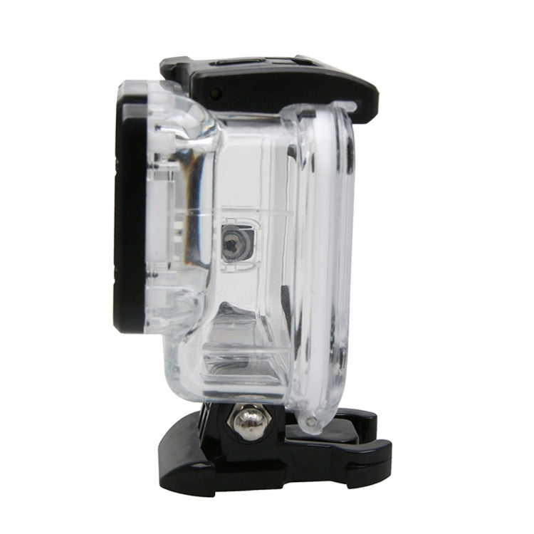 Para GoPro HERO6 /5 pantalla táctil 45m carcasa protectora impermeable con hebilla montaje básico y tornillo, No es necesario quitar la lente, 45m Waterproof