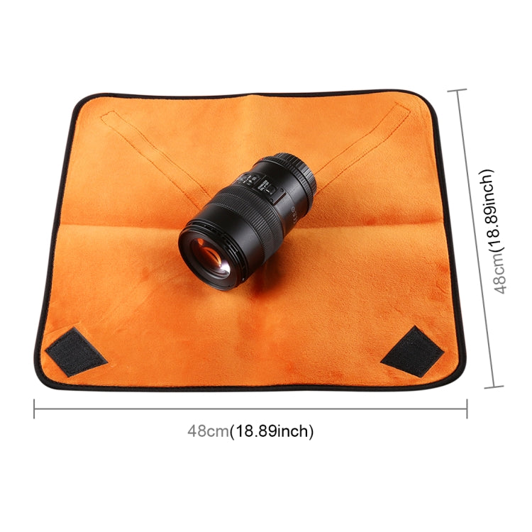 Tela cien veces plegable Cámara fotográfica Revestimiento SLR Bolsa para lentes Tela envuelta engrosada más terciopelo, Tamaño: 50x50 cm, Size: 50x50cm