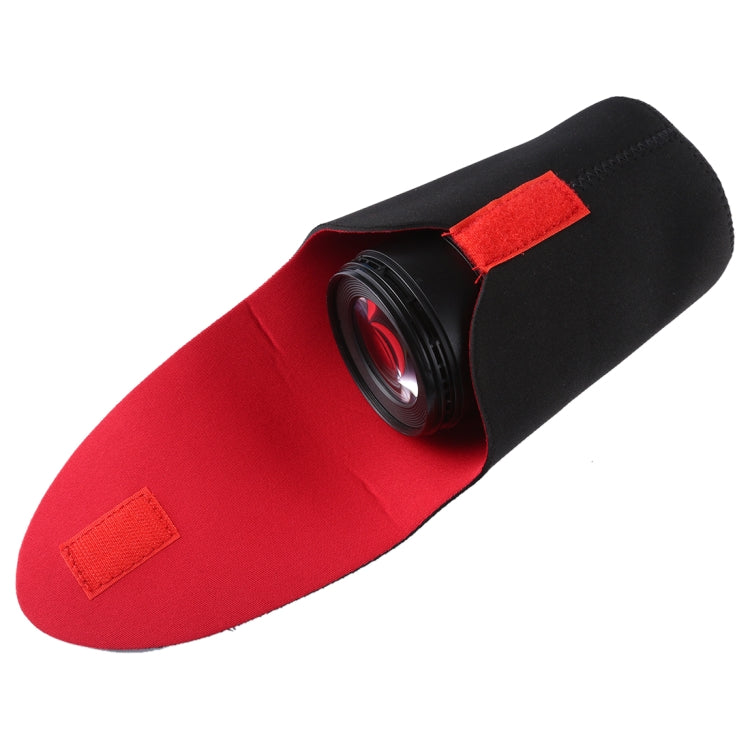 Paquete de lentes de cámara SLR 5 en 1, bolsa de almacenamiento de lentes de neopreno a prueba de golpes, deducción adhesiva, 5 in 1