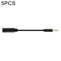 5 uds 13cm Metal 3,5mm Audio 4 polos hembra a 3 polos macho Cable adaptador de micrófono, 4 Pole to  3 Pole Adapter Cable