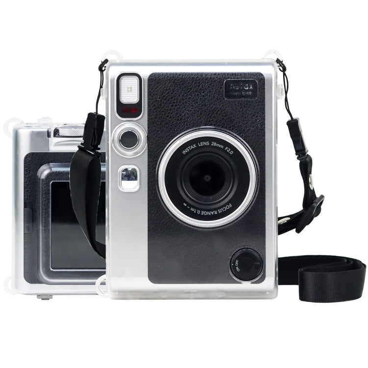 Funda protectora de cristal con correa para FUJIFILM Instax mini EVO, For FUJIFILM Instax mini EVO