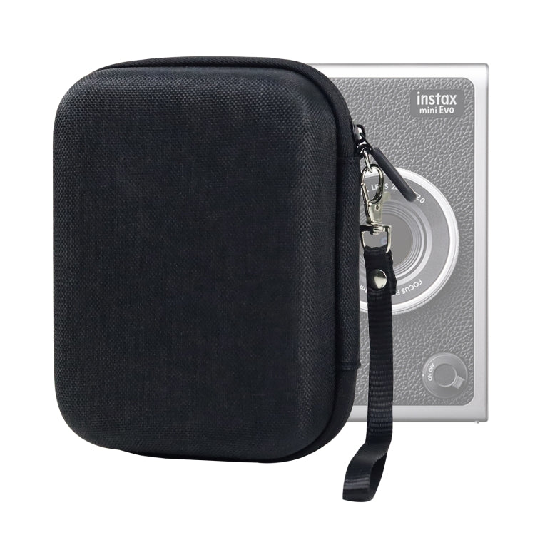 Bolsa de almacenamiento con estuche rígido para FUJIFILM Instax mini EVO, Fabric Pattern Black, Fabric Pattern Grey