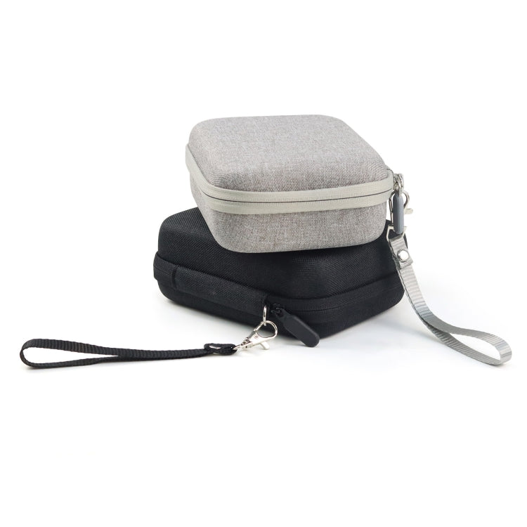 Bolsa de almacenamiento con estuche rígido para FUJIFILM Instax mini EVO, Fabric Pattern Black, Fabric Pattern Grey