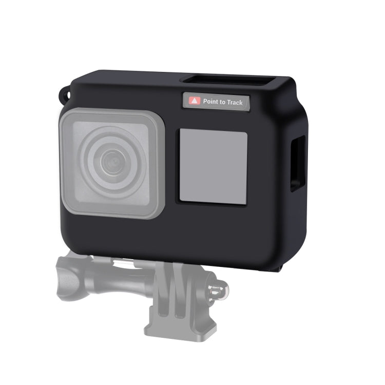 Para Insta360 One R 4K con marco Funda protectora de silicona a prueba de golpes con tapa de lente, 4K Case + Lens Cap