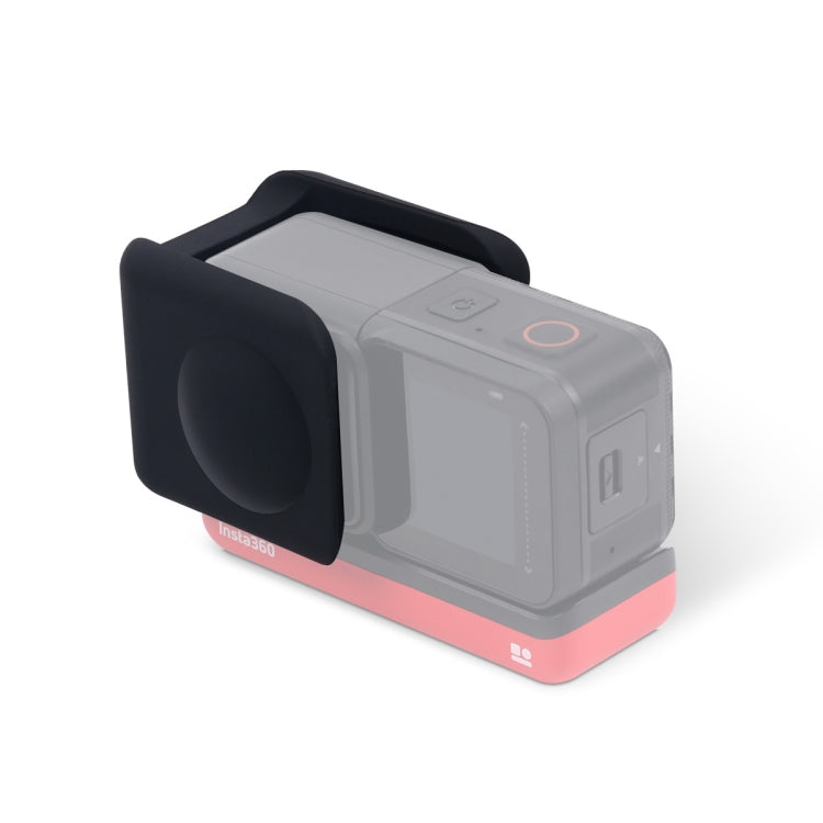 Para cámara panorámica Insta360 One R con marco, funda protectora de silicona a prueba de golpes con tapa de lente, Panoramic  Case + Lens Cap