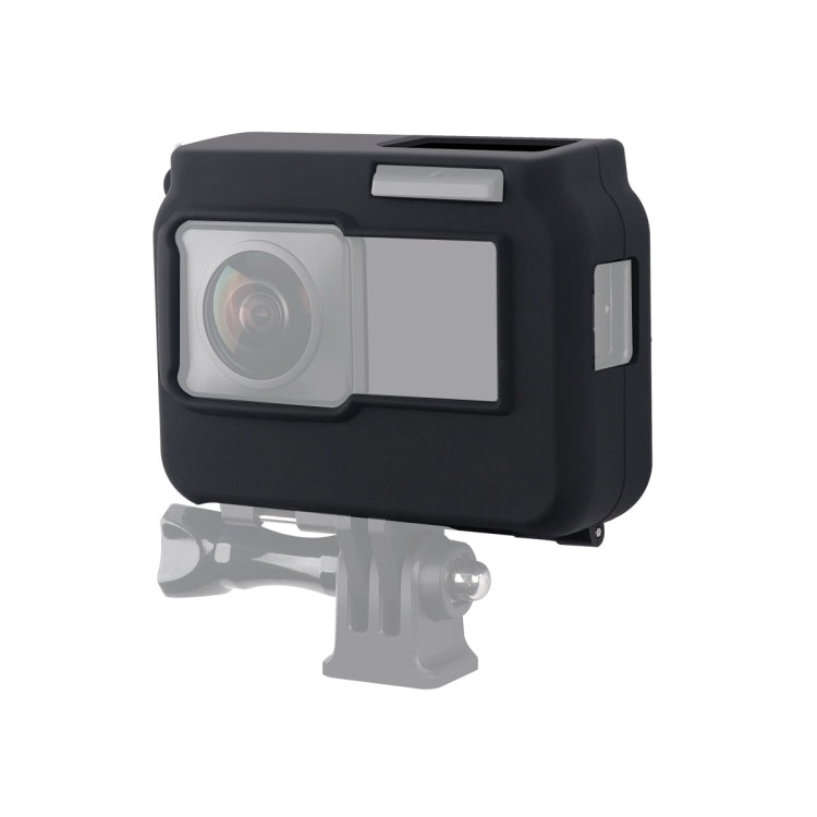 Para cámara panorámica Insta360 One R con marco, funda protectora de silicona a prueba de golpes con tapa de lente, Panoramic  Case + Lens Cap