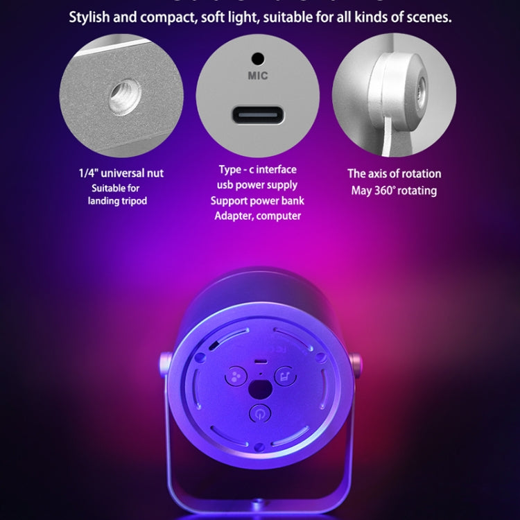 LUXCEO Mood2 RGB Atmosphere Fill Light Lámpara de captación de ritmo de escritorio con control remoto