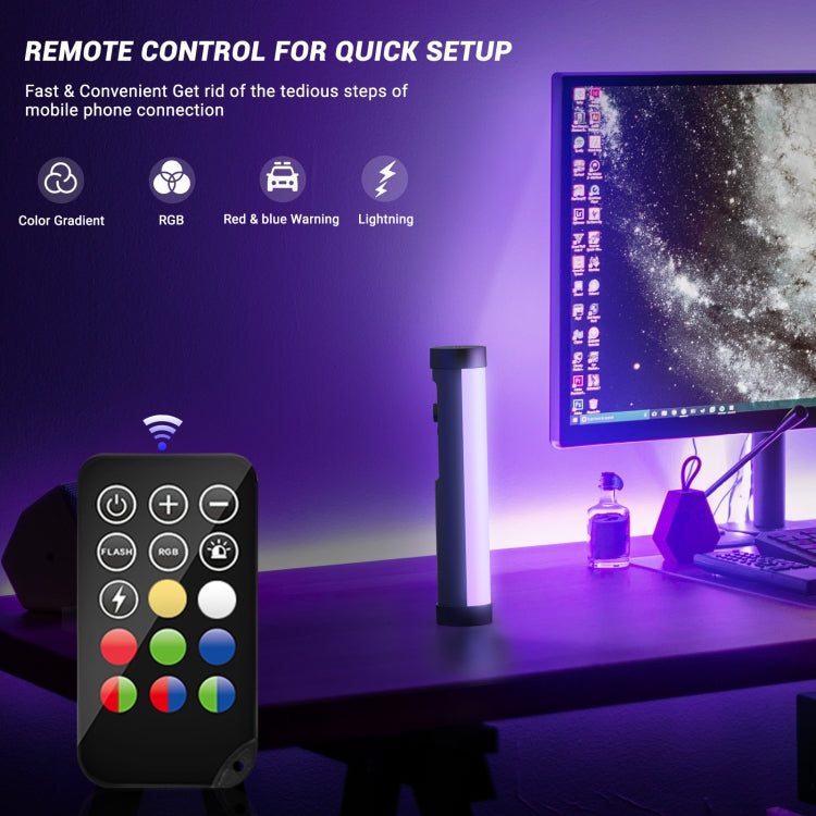 LUXCeO P100 RGB Photo Video Light Stick Luz de relleno portátil con control remoto, P100