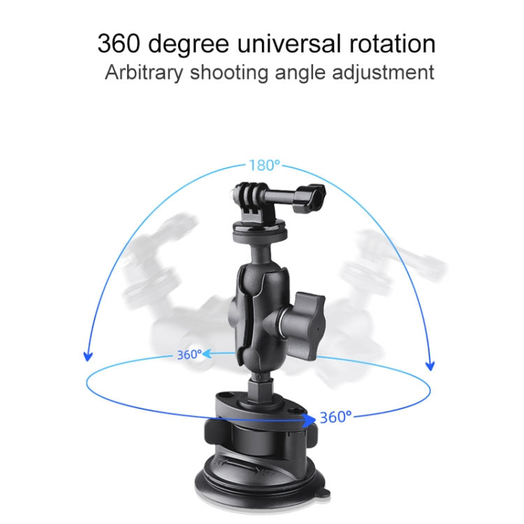Soporte triangular con ventosa con adaptador para trípode, correa de acero y hebilla de seguridad, Triangle Suction Cup