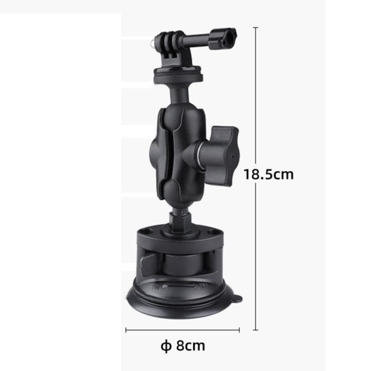 Soporte de montaje con ventosa única con adaptador para trípode, correa de acero y hebilla de seguridad, Single Suction Cup