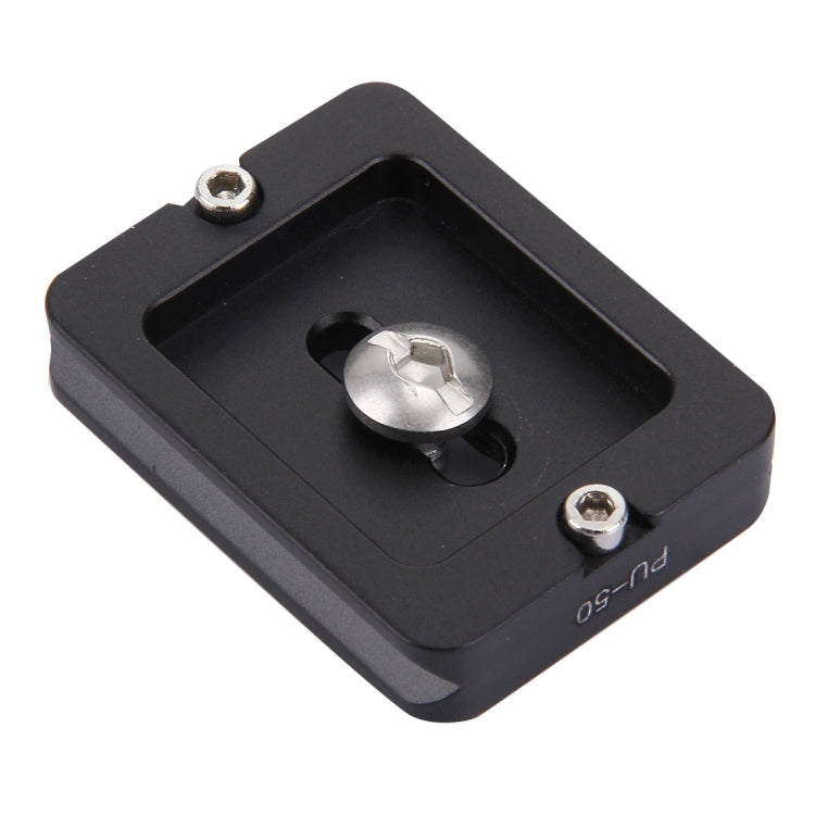 Placa de liberación rápida universal de aleación de aluminio Fittest PU-50 con cojín de goma, PU-50