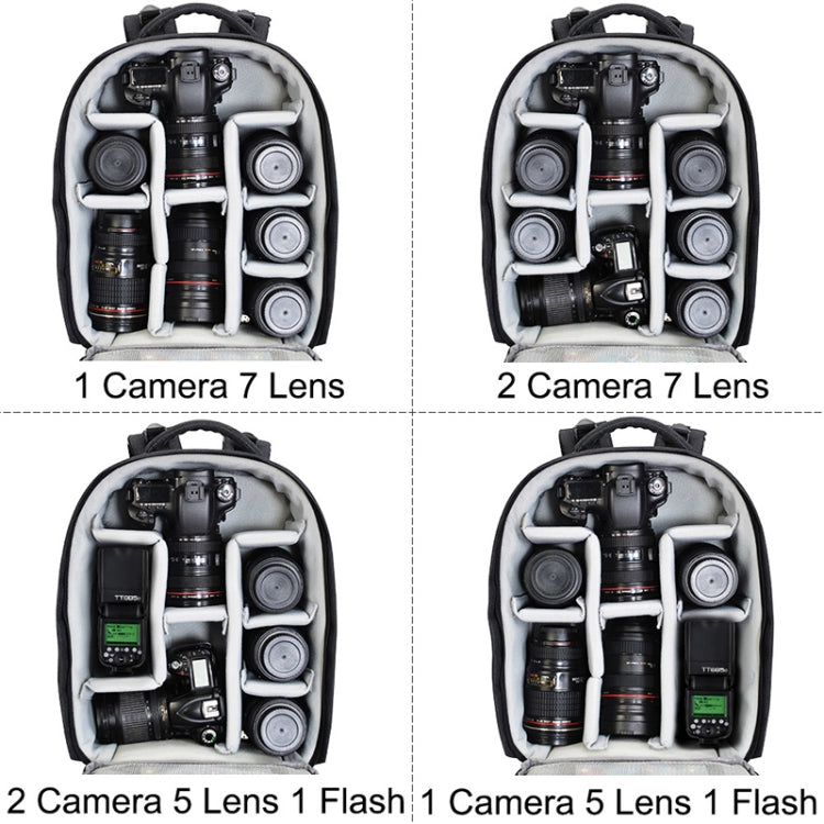 CADeN Mochila multifuncional para lentes de cámara SLR de hombro Mochila para fotografía