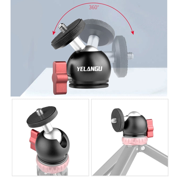 YELANGU L60E Riel deslizante de 60 cm + plataforma rodante de vídeo L4 de 3 ruedas con abrazadera para teléfono y rótula, L60E+L4X+PC03+T1