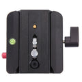 Fittest FC-501 Conjunto de liberación rápida Adaptador de abrazadera de aleación de aluminio con placa deslizante de liberación rápida para reemplazo de trípode Manfrotto 577, FC-501