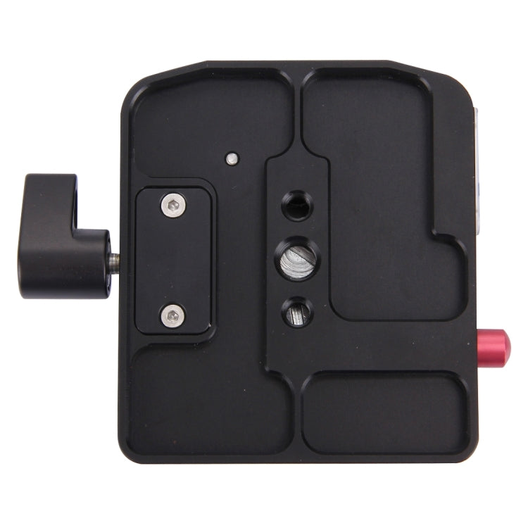 Fittest FC-501 Conjunto de liberación rápida Adaptador de abrazadera de aleación de aluminio con placa deslizante de liberación rápida para reemplazo de trípode Manfrotto 577, FC-501