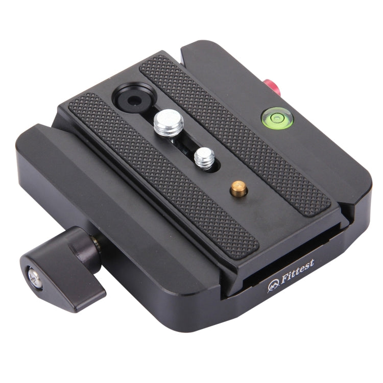 Fittest FC-501 Conjunto de liberación rápida Adaptador de abrazadera de aleación de aluminio con placa deslizante de liberación rápida para reemplazo de trípode Manfrotto 577, FC-501