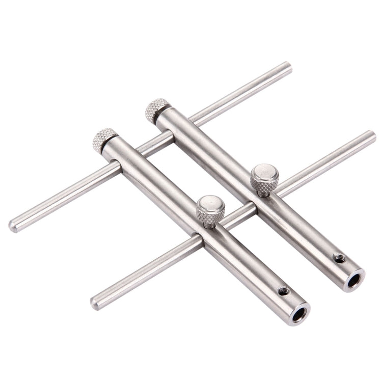 LRT-03 Lente de cámara DSLR profesional Llave inglesa de acero inoxidable Kit de herramientas de reparación abierta con 3 pares de cabezales de repuesto