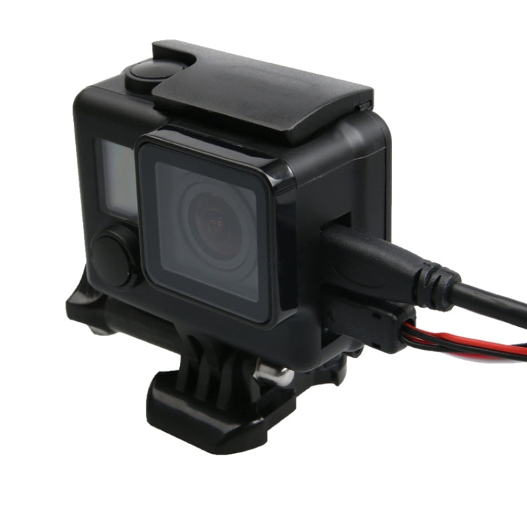 Para GoPro HERO4 ABS esqueleto carcasa protectora cubierta con hebilla montaje básico y tornillo de avance, HERO4