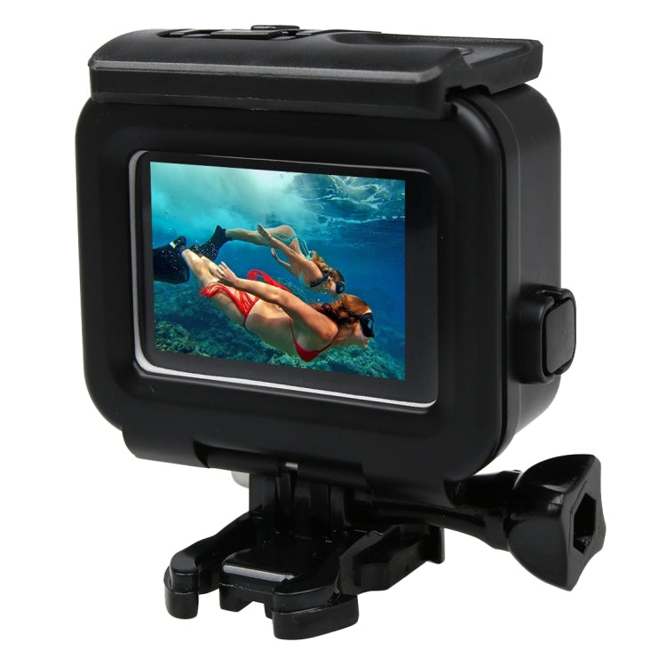 2 en 1 para cubierta trasera de pantalla táctil GoPro HERO5 + funda protectora impermeable de 45 m (no es necesario desmontar la lente cuando está instalada) con hebilla de montaje básico y tornillo de avance, No Need to Disassemble Lens