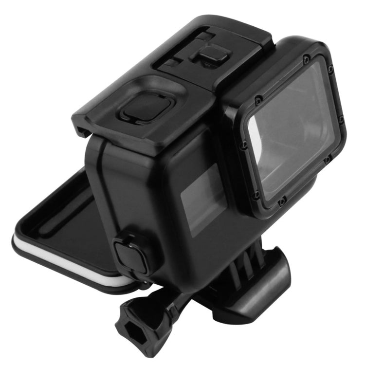 2 en 1 para cubierta trasera de pantalla táctil GoPro HERO5 + funda protectora impermeable de 45 m (no es necesario desmontar la lente cuando está instalada) con hebilla de montaje básico y tornillo de avance, No Need to Disassemble Lens