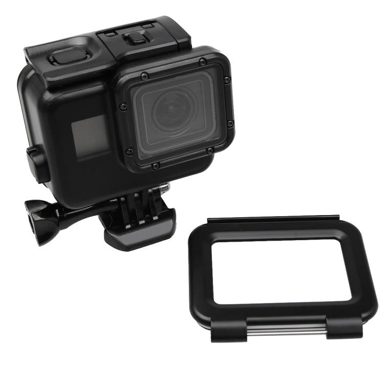 2 en 1 para cubierta trasera de pantalla táctil GoPro HERO5 + funda protectora impermeable de 45 m (no es necesario desmontar la lente cuando está instalada) con hebilla de montaje básico y tornillo de avance, No Need to Disassemble Lens