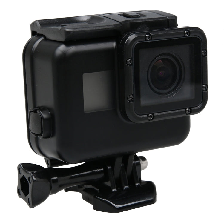 2 en 1 para GoPro HERO6 /5 Cubierta trasera de pantalla táctil + Funda protectora impermeable de 45 m (es necesario desmontar la lente cuando está instalada) con hebilla de montaje básico y tornillo de avance, Need to Disassemble Lens