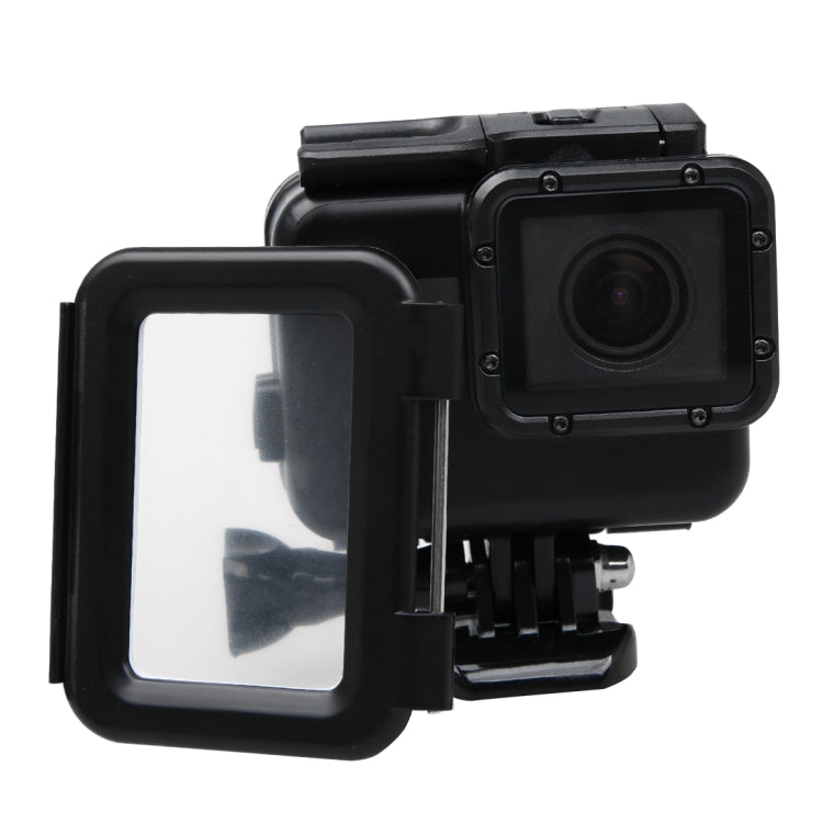 2 en 1 para GoPro HERO6 /5 Cubierta trasera de pantalla táctil + Funda protectora impermeable de 45 m (es necesario desmontar la lente cuando está instalada) con hebilla de montaje básico y tornillo de avance, Need to Disassemble Lens
