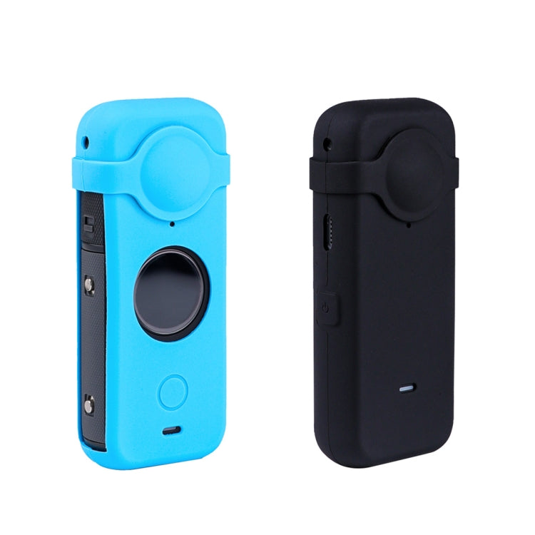 Funda de silicona a prueba de polvo de cuerpo completo con cubierta de lente para Insta360 ONE X2, 2