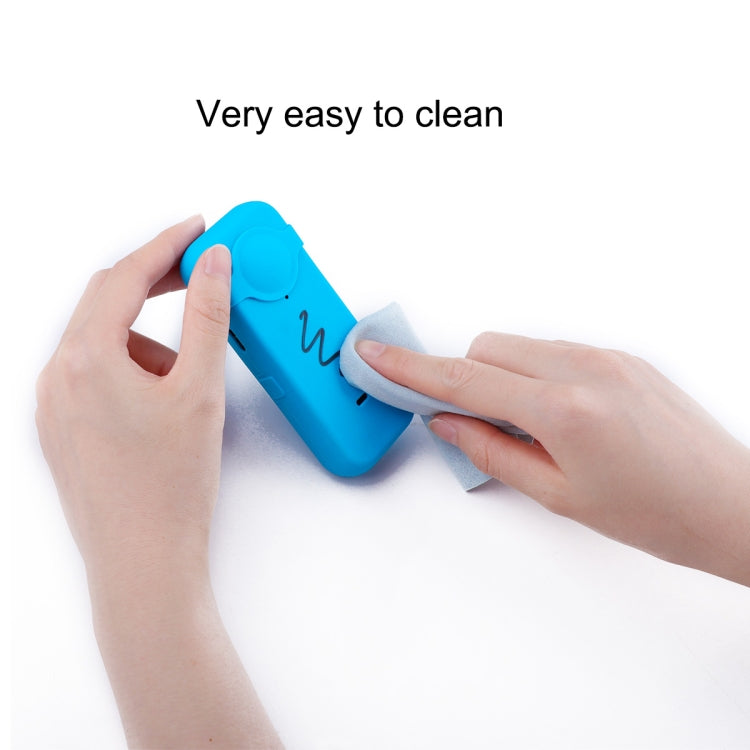 Funda de silicona a prueba de polvo de cuerpo completo con cubierta de lente para Insta360 ONE X2, 2
