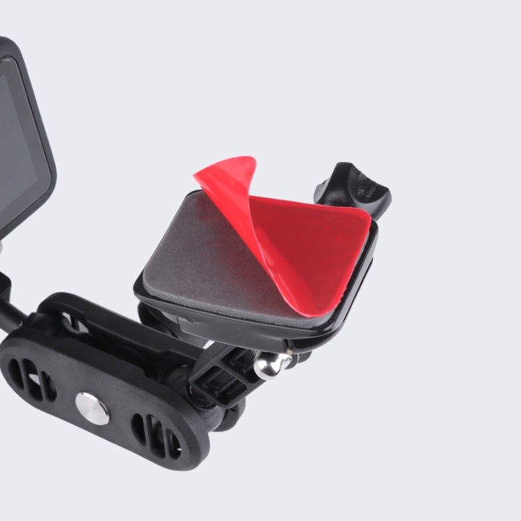 Soporte adaptador de montaje para casco de motocicleta con brazo mágico pivotante 360