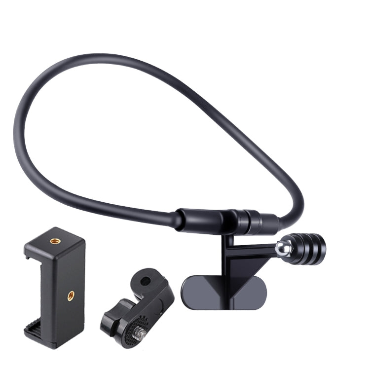 Tenedor portátil perezoso de la cámara del teléfono del cuello con las manos libres con la abrazadera del teléfono, versión extendida, Neck Holder C