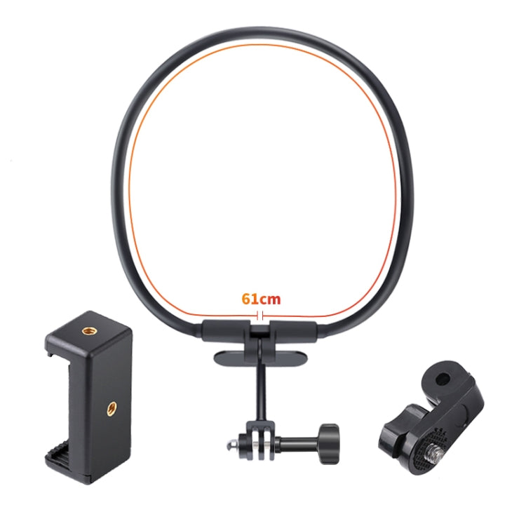Tenedor portátil perezoso de la cámara del teléfono del cuello con las manos libres con la abrazadera del teléfono, versión extendida, Neck Holder C