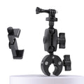 Soporte ajustable para manillar de motocicleta y bicicleta, cámara de acción con rotación de 360 grados, con abrazadera para teléfono, Standard Version with Phone Clamp