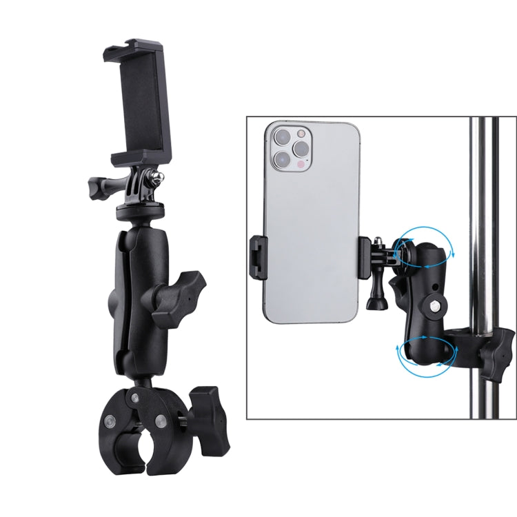 Versión extendida, soporte de Base de alicates de abrazadera ajustable con rotación de 360 grados, con abrazadera para teléfono, Extended Version Plier Base Holder + Phone Clamp