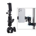 Versión extendida, soporte de Base de alicates de abrazadera ajustable con rotación de 360 grados, con abrazadera para teléfono, Extended Version Plier Base Holder + Phone Clamp