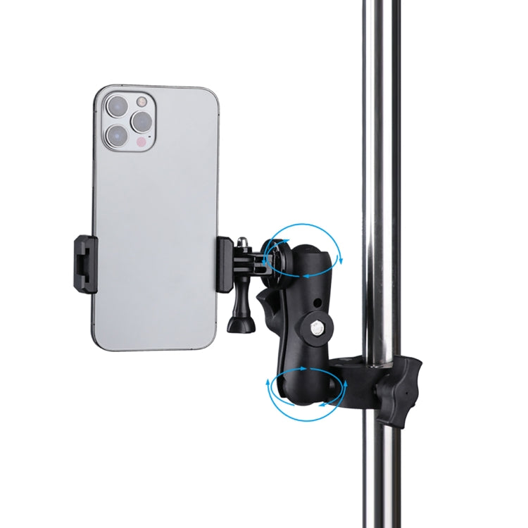 Versión extendida, soporte de Base de alicates de abrazadera ajustable con rotación de 360 grados, con abrazadera para teléfono, Extended Version Plier Base Holder + Phone Clamp