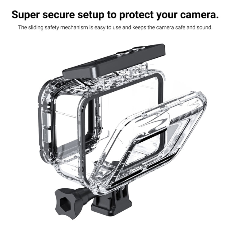 Carcasa impermeable para cámara de buceo de profundidad subacuática de 60m para Insta360 One RS 4K, For Insta360 One RS 4K