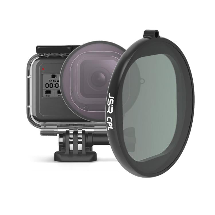 Filtro de lente CPL de carcasa redonda JSR para GoPro HERO8 negro, CPL Lens