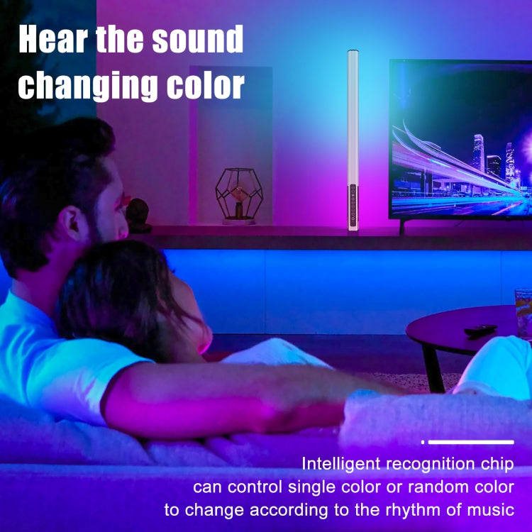 LUXCeO Mood1 85cm RGB Colorido Atmósfera Ritmo LED Stick Luz de Relleno de Fotos y Vídeo de Mano con Trípode, 85cm with Tripod